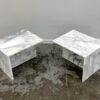 Elegant Carrara lys marmor sofabord